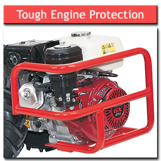 8hp Rotavator Tough Engine Protection