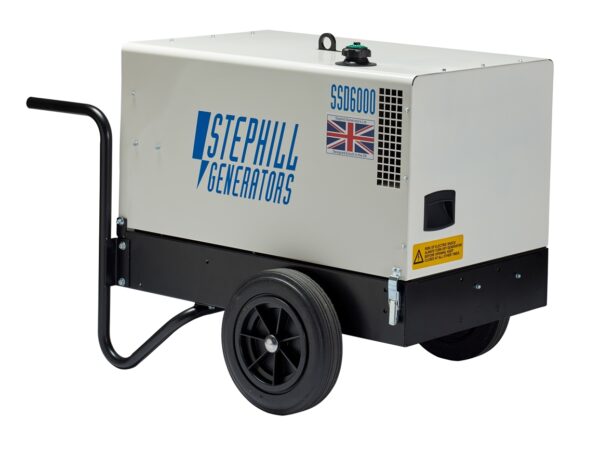 6.0kVA/4.8kw Silenced Diesel Generator - Rear View Silenced Generator - 6.0kVA / 4.8kw (Diesel)