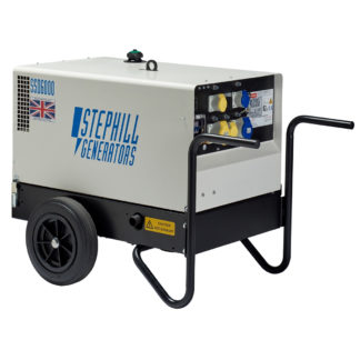 6.0kVA/4.8kw Silenced Diesel Generator for hire