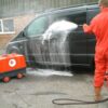 Electric & Paraffin Hot Water Pressure Washer - In Action 1 Electric & Paraffin Hot Water Pressure Washer - In Action 1
