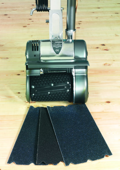 Floor Sander with Abrasive Paper