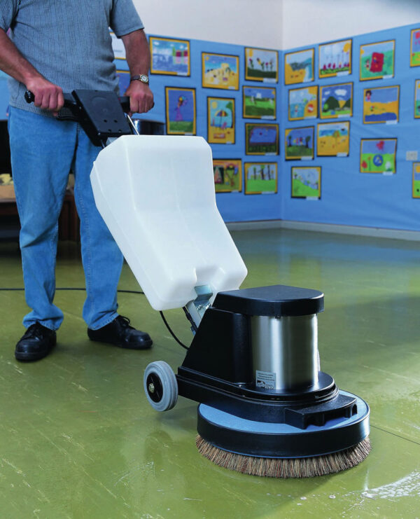 Floor Scrubber / Polisher In Action - 1 Floor Scrubber / Polisher In Action - 1