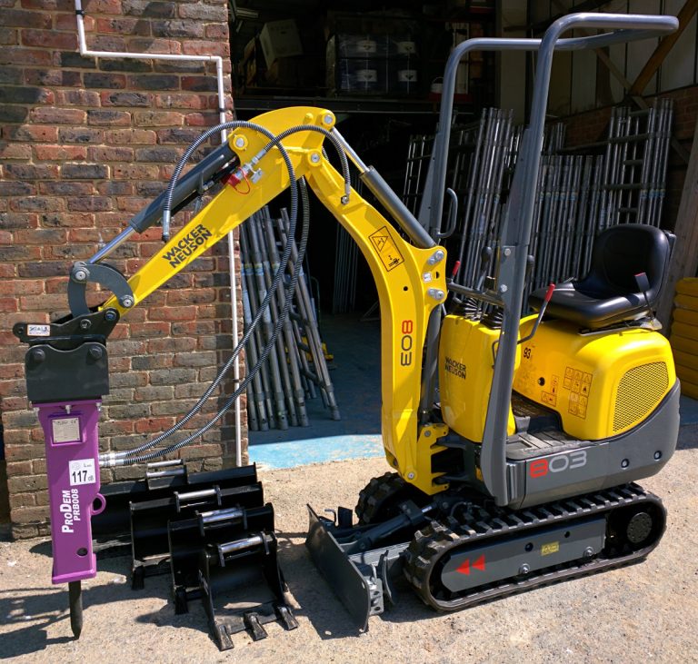 Hydraulic Breaker (1&1.5 Tonne Mini Excavators) • Wellers Hire