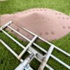 Lawn levelling Rake / Lute - In Action 1 Lawn levelling Rake / Lute - In Action 1