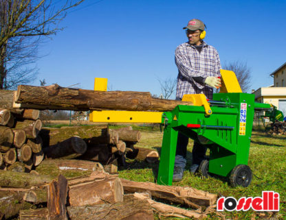 Log Splitter Electric 8 Tonne Hydraulic - 2 Levered Control System - In Action 1