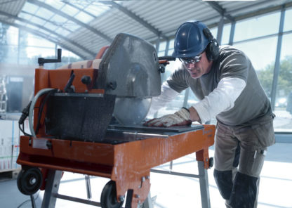 Masonry Saw Bench (400mm) - In Action 2