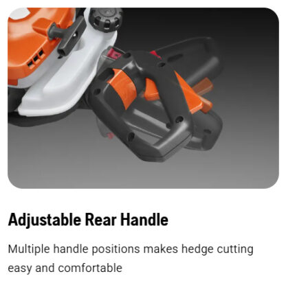 Petrol Hedge Trimmer - Adjustable Rear Handle