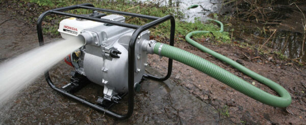 Petrol Trash Pump 50mm - In Action 1 Petrol Trash Pump 50mm - In Action 1