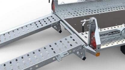 Plant Trailer 3500kg - Adjustable Ramps - 1