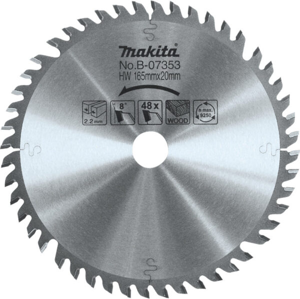 Plunge Cut Saw Blade - 165x20 - 48 teeth Plunge Cut Saw Blade - 165x20 - 48 teeth