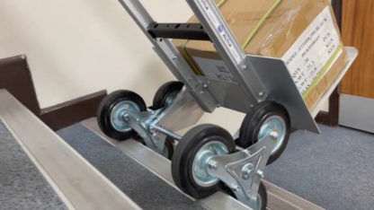 Stair Climb Sack Truck - Tri Wheeled - In Use 1