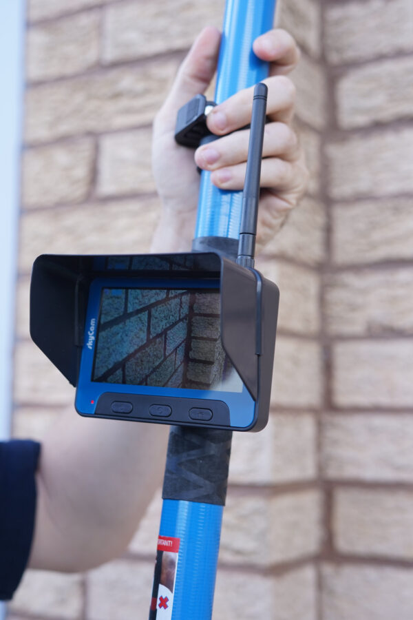 SkyVac Inspection Camera Monitor - In Action 1 SkyVac Inspection Camera Monitor - In Action 1