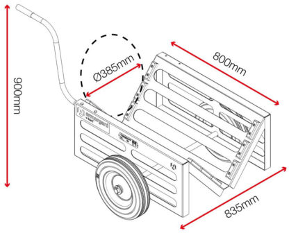 V-Kart Trolley - Dims 1