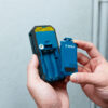 Bosch 50m Laser Measure - Battery Compartment The open battery compartment of a Bosch GLM 50-27 CG laser measure.