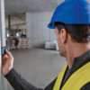 Bosch 50m Laser Measure - Green Beam In Use High-visibility green laser beam active on a Bosch GLM 50-27 CG professional measure.