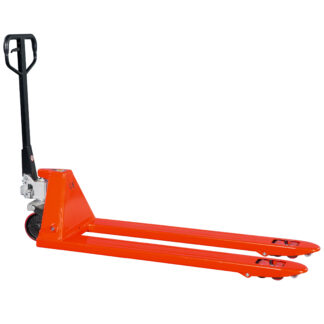 1500mm long reach pallet truck with 2000kg capacity available for tool hire